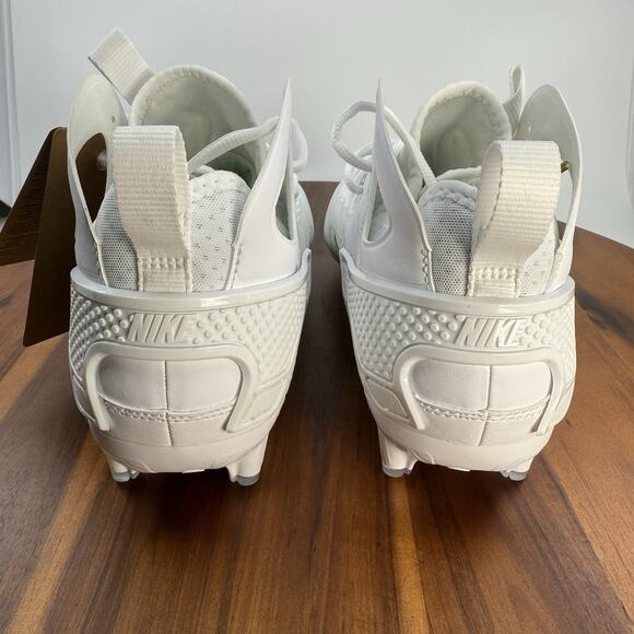 Nike Huarache 9 Elite Mid Mens 10.5 LAX Lacrosse White/Gold NEW - Picture 4 of 8